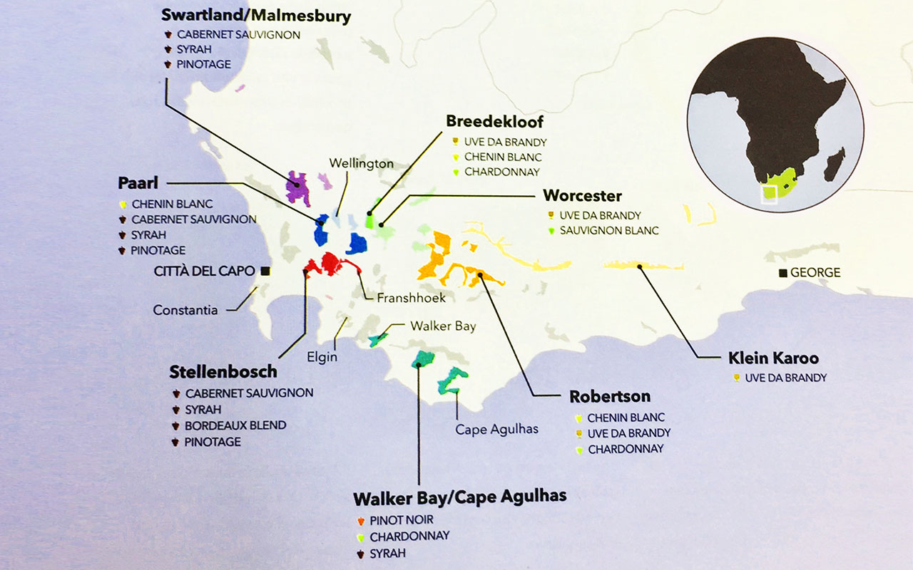 vino mappa sudafrica