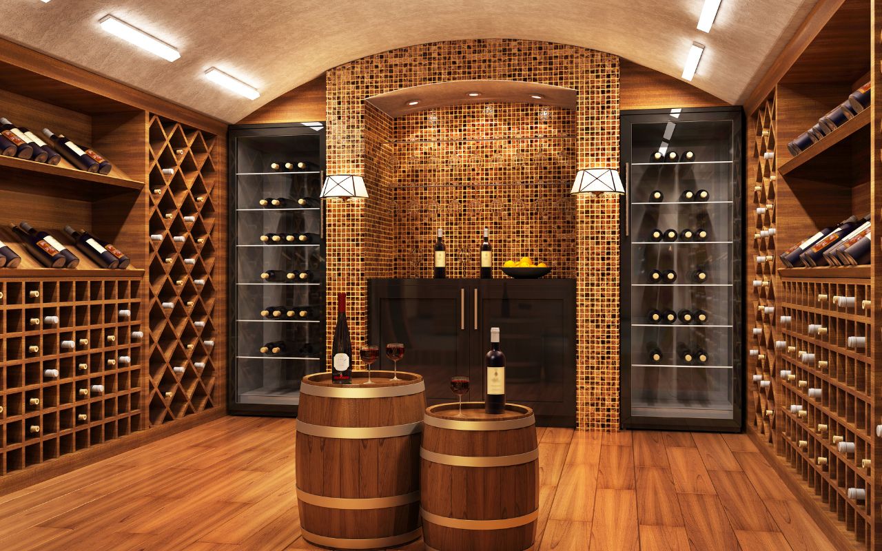 Cantina vino costoso